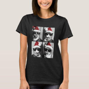 T-shirt Chats tigrés drôles en lunettes de soleil Chapeau