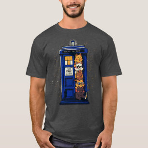 T-shirt Chats Time Travel par Tobe Fonseca