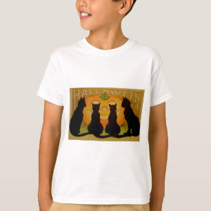 T-shirt Chats vintages d'Halloween et Jack O'Lantern