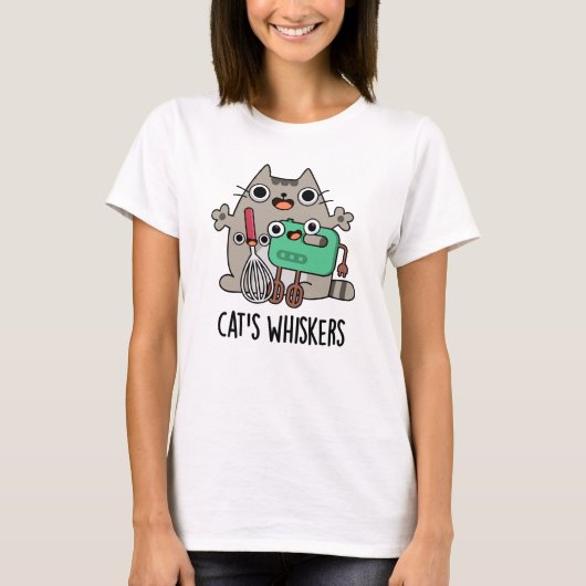 T-shirt Chat's Whiskers Funny Baking Pun (Devant)