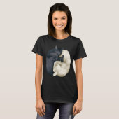 T-shirt chats yin yang 2 (Devant entier)