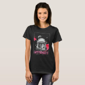 T-shirt Chatstronaute Chat de l'Espace Astronaute Scientif (Devant entier)