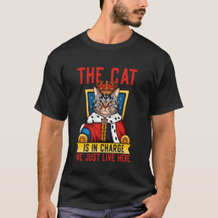 T-shirt Chatte Autoritaire Règles Attitude Féline Drôle
