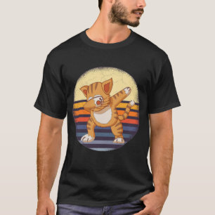 T-shirt chatte, chat amusant, danse de chat vintage