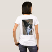 T-shirt Chatte-chat mignon (Dos entier)