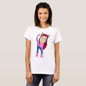 T-shirt chatte chibi (Devant entier)