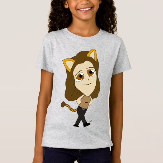 T-Shirt chatte chibi (Devant)