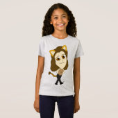 T-Shirt chatte chibi (Devant entier)