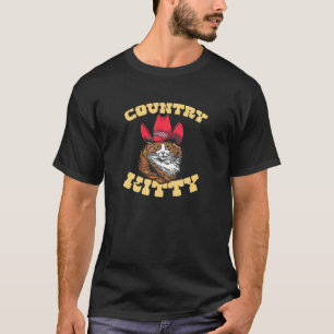T-shirt Chatte de campagne Chatte cowgirl de campagne ambi