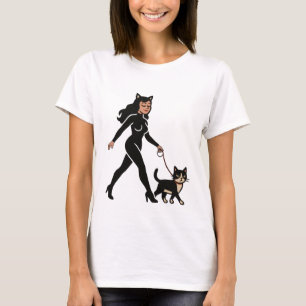 T-shirt Chatte Mignonne Chat Tuxedo Bande Dessinée Maman