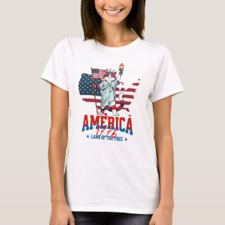 T-shirt Chatte patriote du 250e anniversaire de l'Amérique