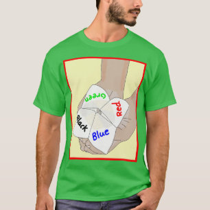 T-shirt Chatterbox Cootie Catcher papier livre de fortune 