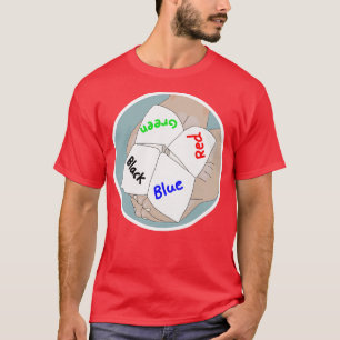 T-shirt Chatterbox Cootie Catcher papier livre de fortune