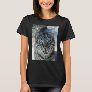 T-shirt Chatty Cat Chirruping Photographie d'animaux de co