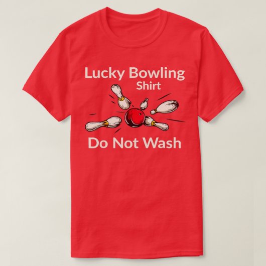 T-shirt Chaud Bowling Ne Pas Laver T 2 (Design devant)