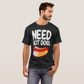 T-shirt Chaud Chien Adulte Batterie basse Besoin Chiens Ch (Devant entier)