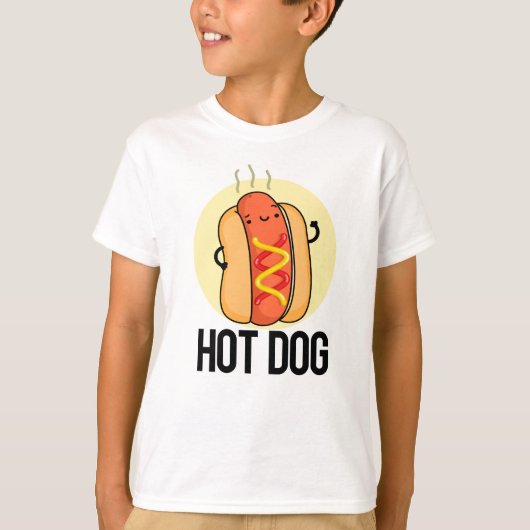 T-shirt Chaud Chien Funny Snack Pun (Devant)