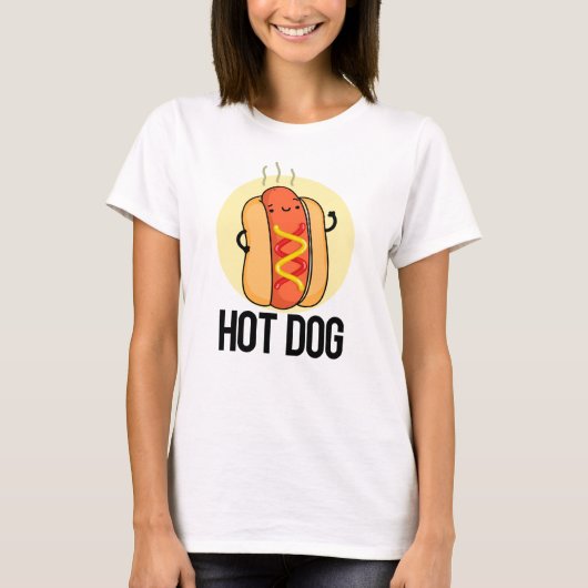 T-shirt Chaud Chien Funny Snack Pun (Devant)