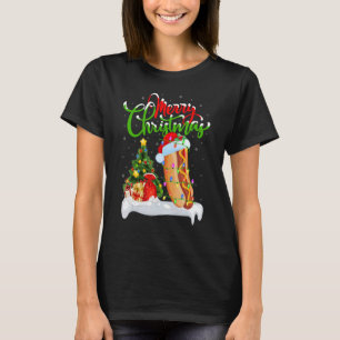 T-shirt Chaud Chien nourriture Noël Décorations Père Noël