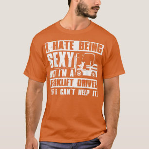 T-shirt Chaud Conducteur De Chariot Élévateur Pour Hommes