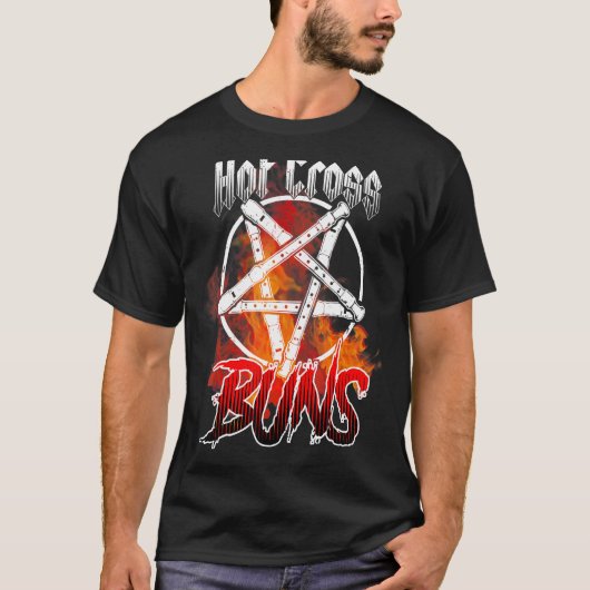 T-shirt Chaud Cross Buns Appareils Conception 1 (Devant)