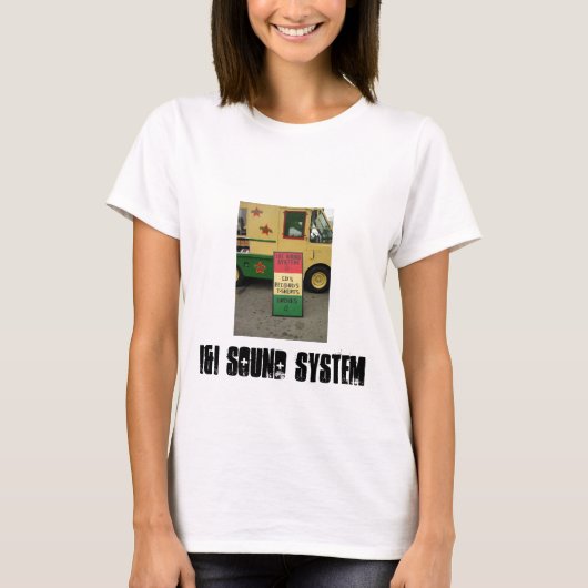 T-shirt chaud de gallon de système de son d'i&i (Devant)