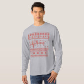T-shirt Chaud de Noël joyeux et moche (Devant entier)