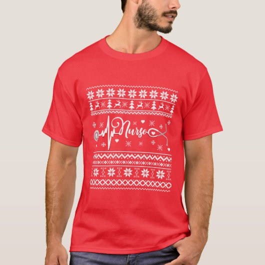 T-shirt Chaud de Noël joyeux et moche (Devant)