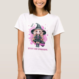 T-shirt Chaud et merveilleuse sorcière mignonne Halloween