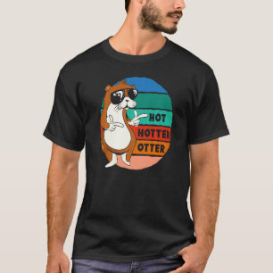 T-shirt Chaud Hotter Otter Drôle Dire Eau Marten Sweet O