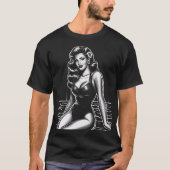 T-shirt Chaud maillot de bain Pin-up (Devant)