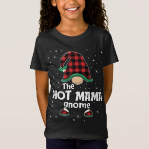 T-Shirt Chaud Mama Gnomalo Buffalo Plaid Correspondant Noë