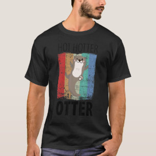 T-shirt Chaud Plus chaud Loutre Loutre Amour Dicton Poisso