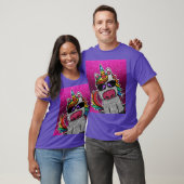 T-shirt Chaud rose Parties scintillant Unicorn Jersey Nom  (Unisexe)