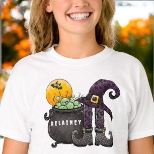 T-shirt Chaudière de sorcière personnalisée pour Halloween