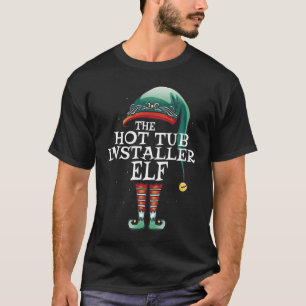 T-shirt Chauffage Tubes Installer Elf Job Christmas