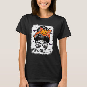 T-shirt Chauffeur de Bus Chignon Décoiffé Citrouille Fanto