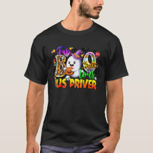 T-shirt Chauffeur de Bus Fab Boo Lous Drôle Fantôme Costum