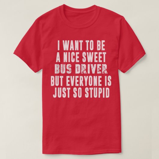 T-SHIRT CHAUFFEUR DE BUS NICE 3 (Design devant)