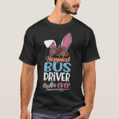 T-shirt Chauffeur de bus plus mignon jamais Bunny Ear Red (Devant)