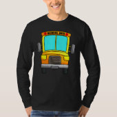 T-shirt Chauffeur de bus scolaire Navette jaune Transit ét (Devant)