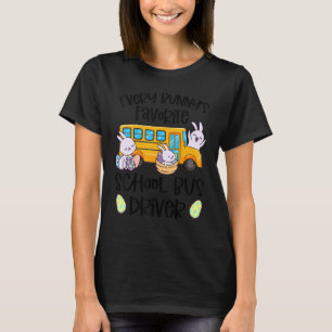 T-shirt Chauffeur de bus scolaire préféré de chaque lapin