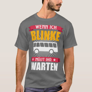 T-shirt chauffeur de bus vintage bus rétro