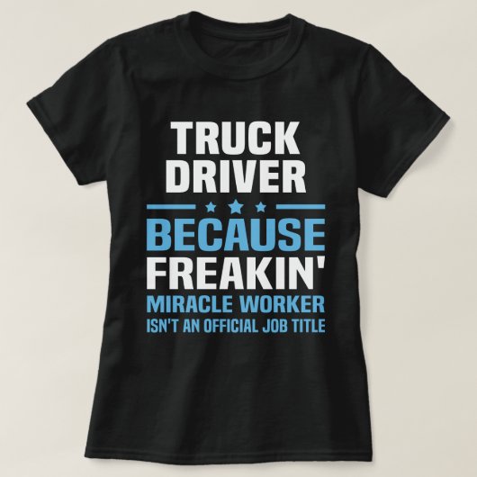 T-shirt Chauffeur de camion (Design devant)