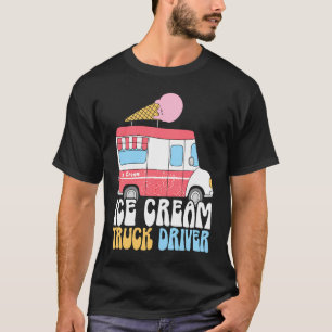 T-shirt Chauffeur de camion à glace Sundae Gelato Dessert