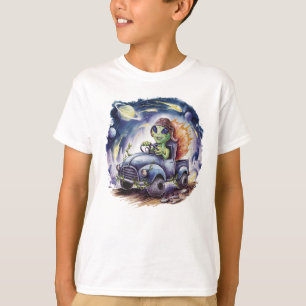 T-shirt Chauffeur de camion Alien