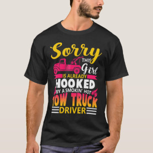 T-shirt Chauffeur de camion de remorque femme amie mignonn