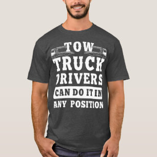 T-shirt Chauffeur de camion de remorque tout poste Trucker