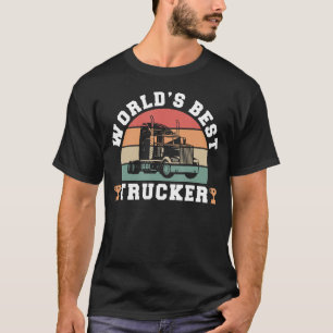 T-shirt Chauffeur de camion Monde meilleur camion 1