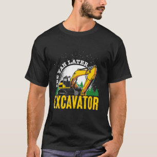 T-shirt Chauffeur de chantier Hommes Garçons Enfants Excav